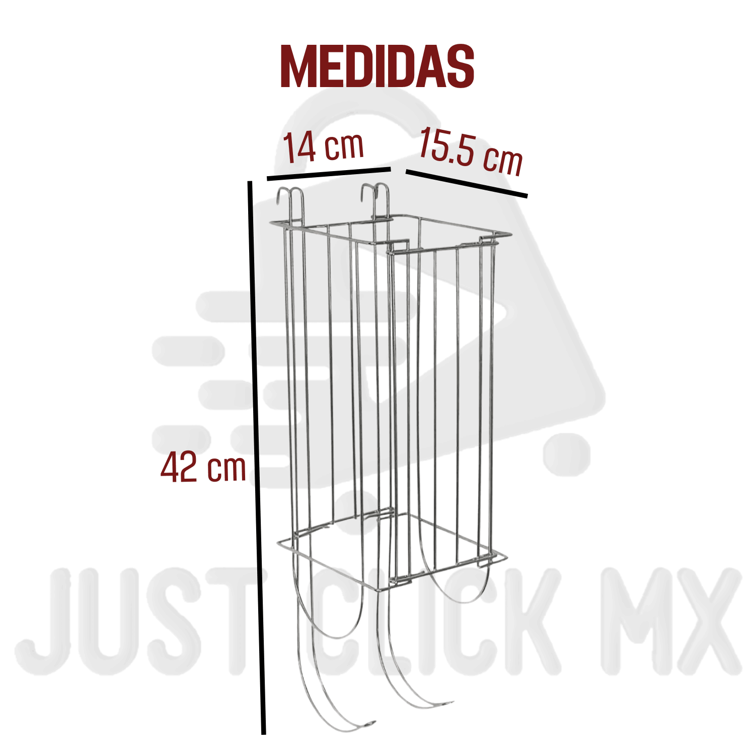 Foto 5 | Porta Rollos Organizador Papel Higiénico 4 Rollos Colgante