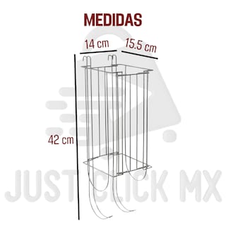 Foto 5 | Porta Rollos Organizador Papel Higiénico 4 Rollos Colgante