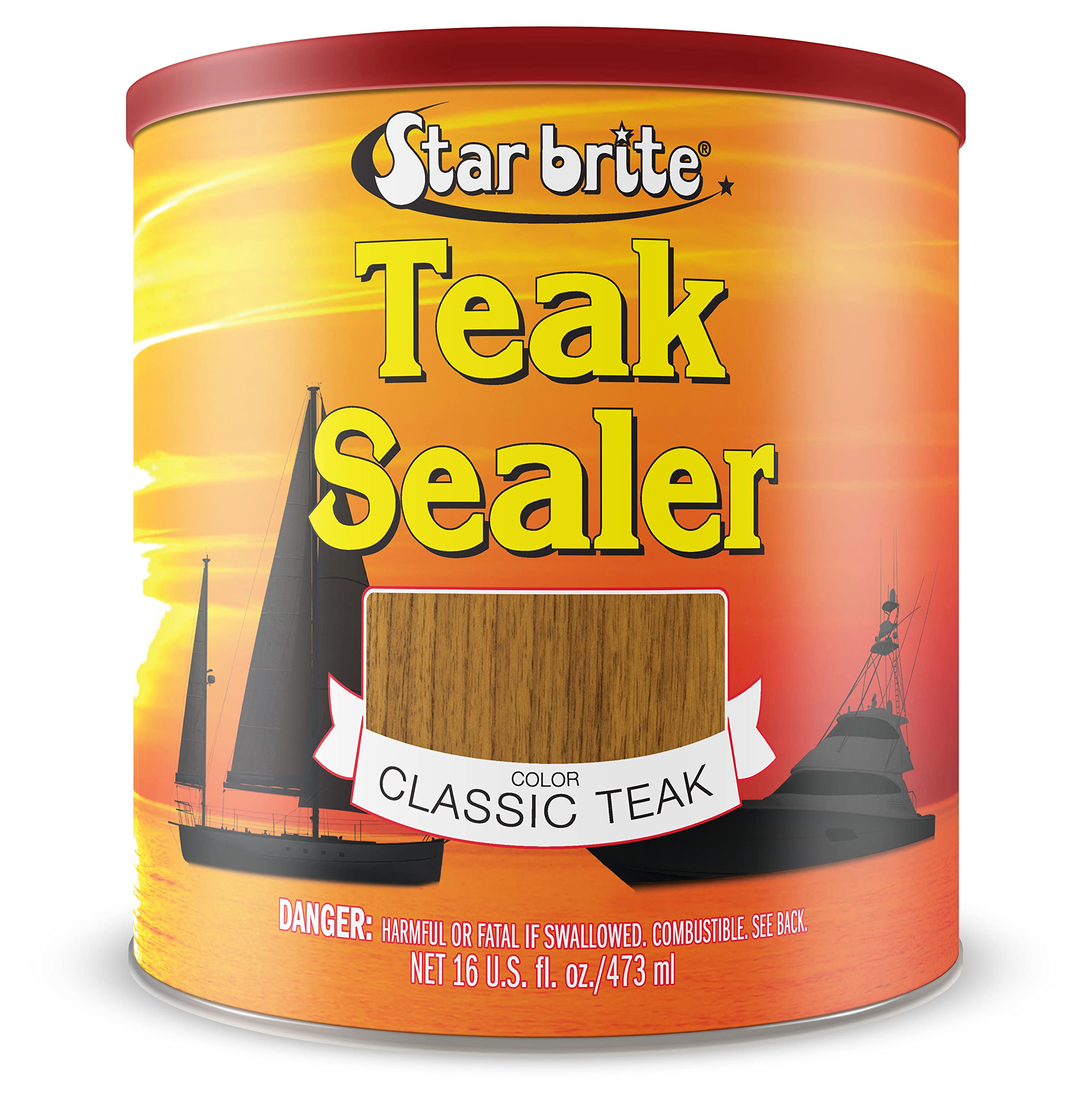 Sellador De Teca Star Brite Classic Teak, 500 Ml, Fórmula De Una Sola Capa - Venta Internacional.
