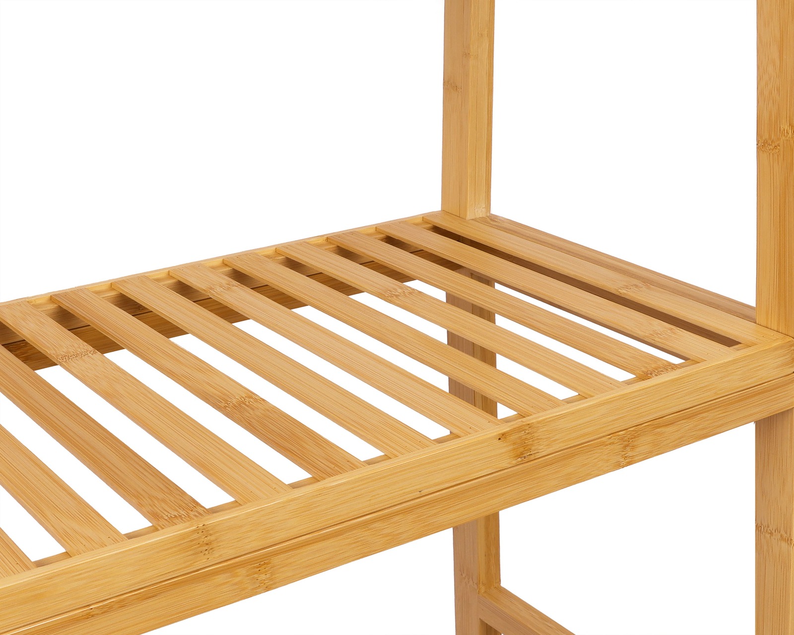 Foto 5 pulgar | Repisas Decorativas Tipo Escalera Mu:4life El06-bbn Natural De Bambú Con 6 Niveles Para Baño, Sala Y Dormitorio