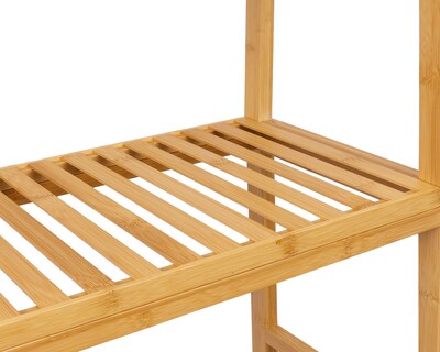Foto 4 | Repisas Decorativas Tipo Escalera Mu:4life El06-bbn Natural De Bambú Con 6 Niveles Para Baño, Sala Y Dormitorio