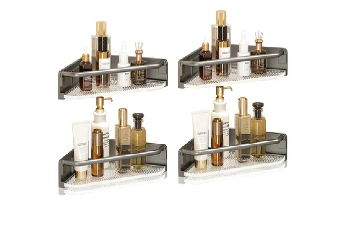 Set De 4 Repisas Para Baño Y Jaboneras De Esquina Xtellar