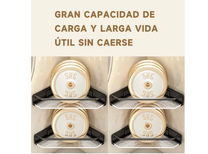 Foto 2 | Set De 4 Repisas Para Baño Y Jaboneras De Esquina Xtellar