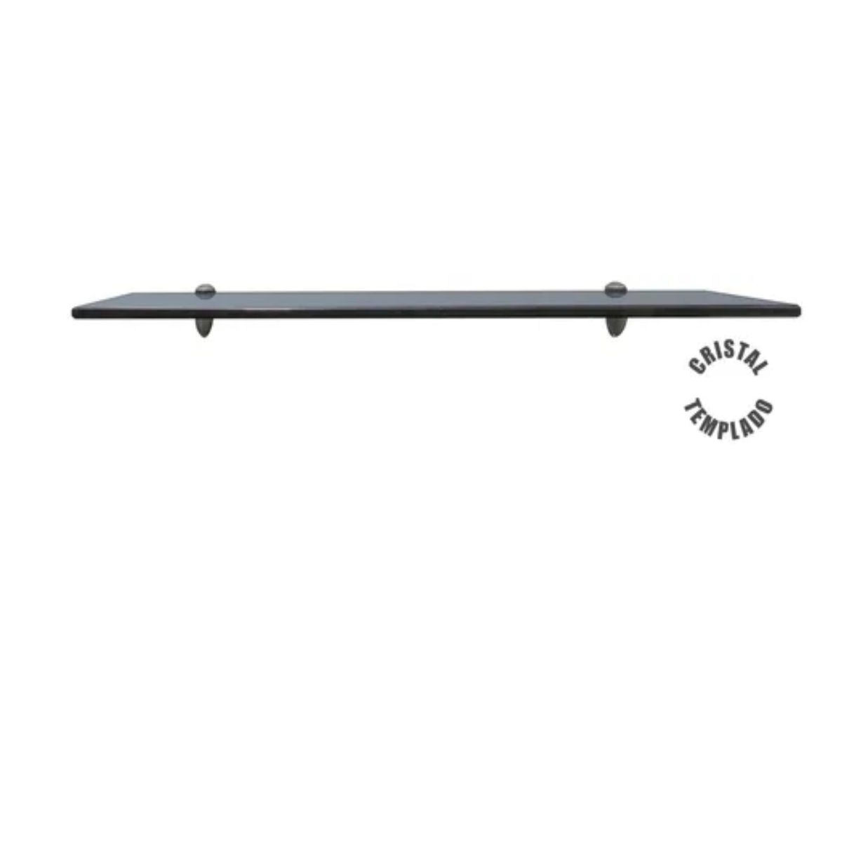 Foto 3 pulgar | Repisas Cristal Templado para Baño 60x20 Eo Safe Imports Esi-20296 Gris 2 Piezas