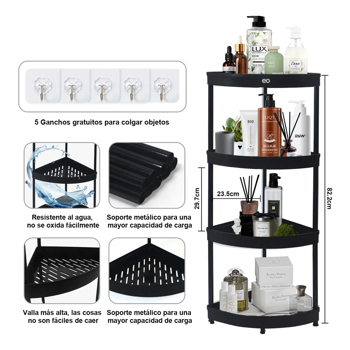 Foto 3 pulgar | Organizador para Baño Eo Safe Imports 4 Niveles