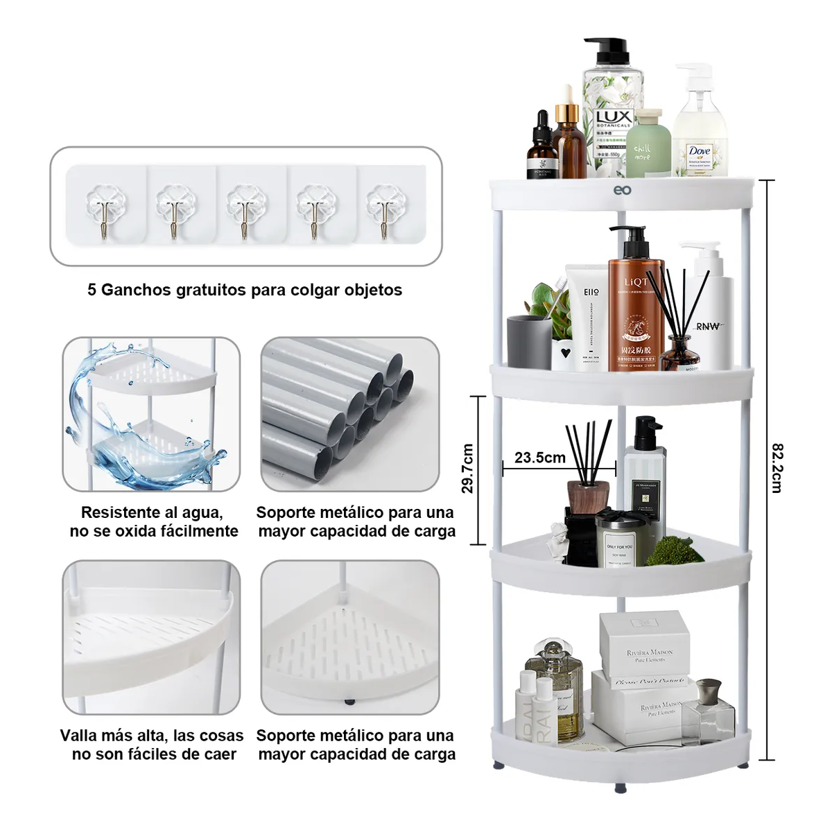 Foto 2 | Organizador para Baño Eo Safe Imports 4 Niveles