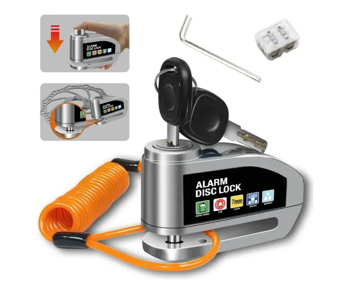 Xtellar Candado De Disco Ayla Home Para Moto Con Alarma 120db