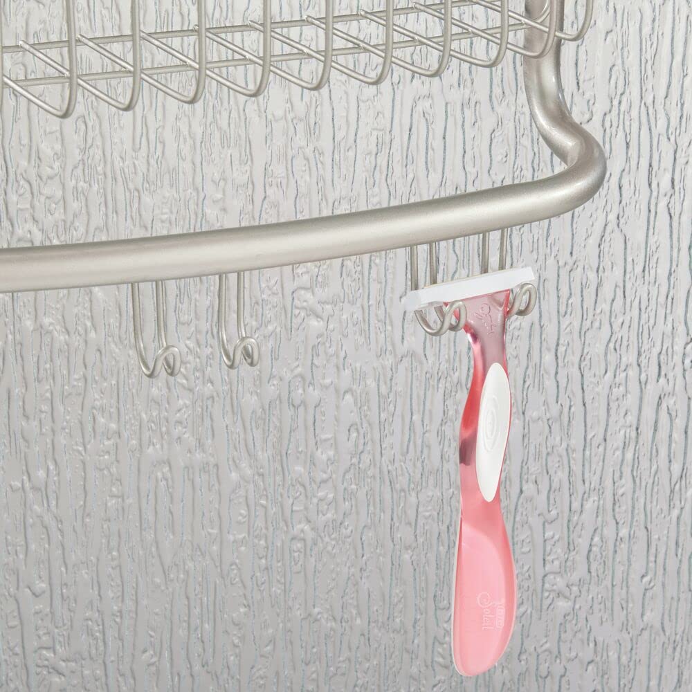 Foto 3 | Carrito Para Colocar Sobre La Puerta Para Bañera/ducha Mdesign Omni Con 2 Cestas - Venta Internacional.
