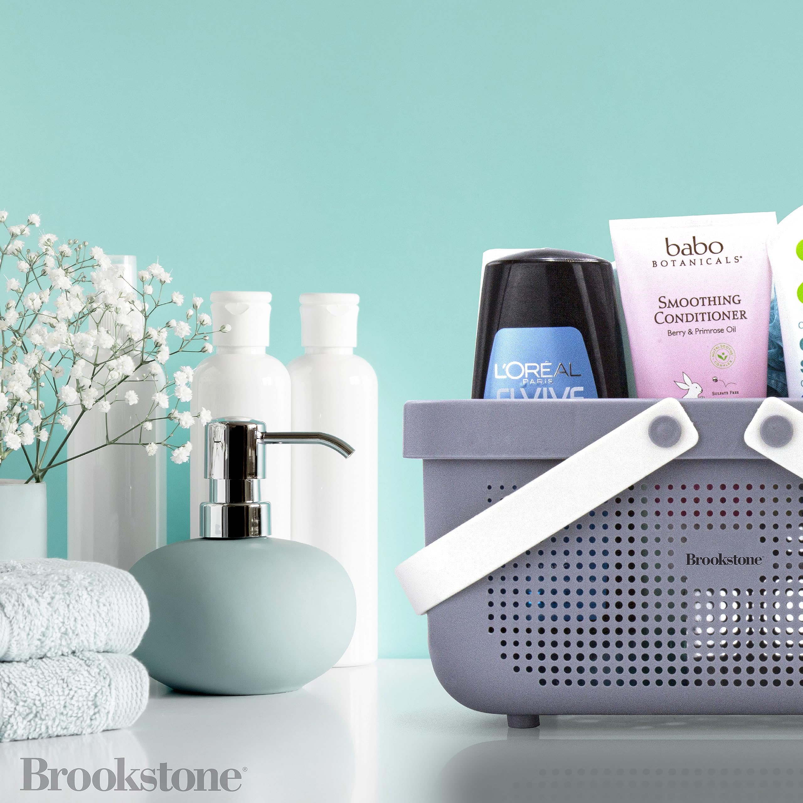 Foto 5 | Carrito De Ducha Brookstone Bkh1633  Portátil  Grande  Gris [sin Bpa] - Venta Internacional.