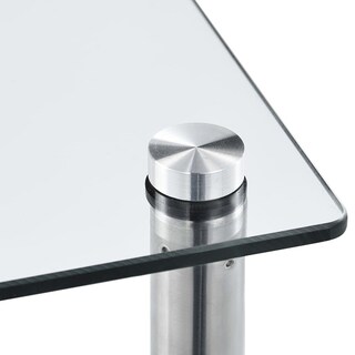 Foto 3 | Estante Vidaxl De Vidrio Templado Transparente De 6 Niveles Y Acero Inoxidable - Venta Internacional.