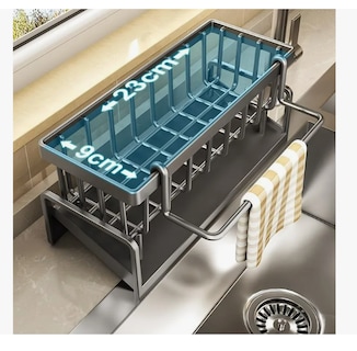 Foto 2 | Estante Organizador De Fregaderos De Cocina Soporte Esponja