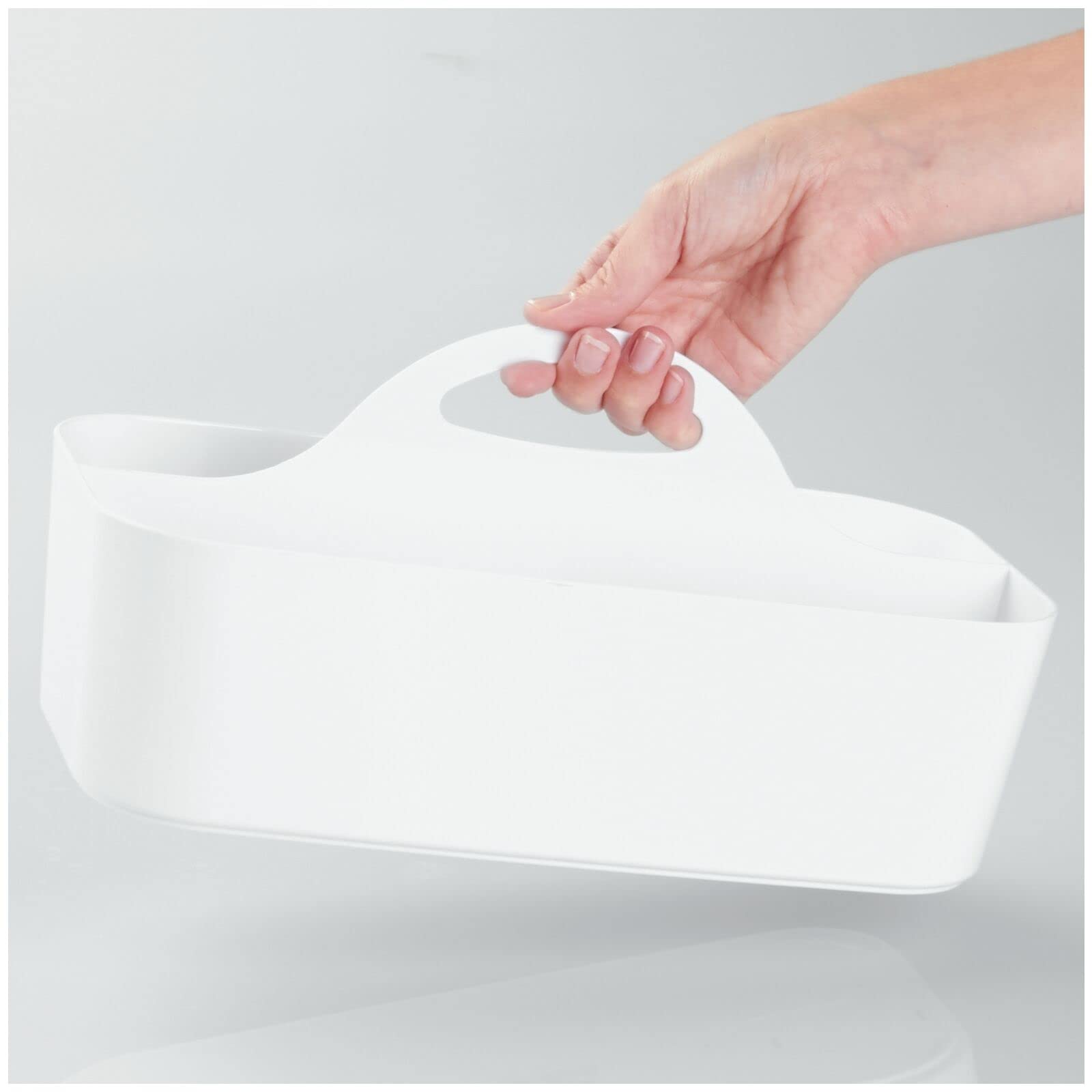 Foto 6 | Carrito De Ducha Mdesign Para Champú  Jabón Y Maquinillas De Afeitar  Color Blanco - Venta Internacional.