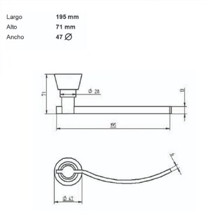Foto 4 | Toallero De Semiargolla Marca Gravita