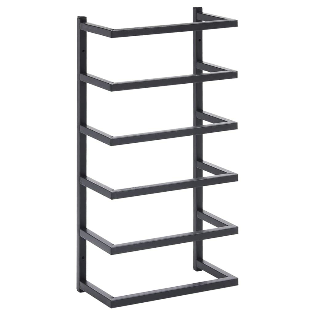Toallero Vidaxl de Acero Negro - Venta Internacional