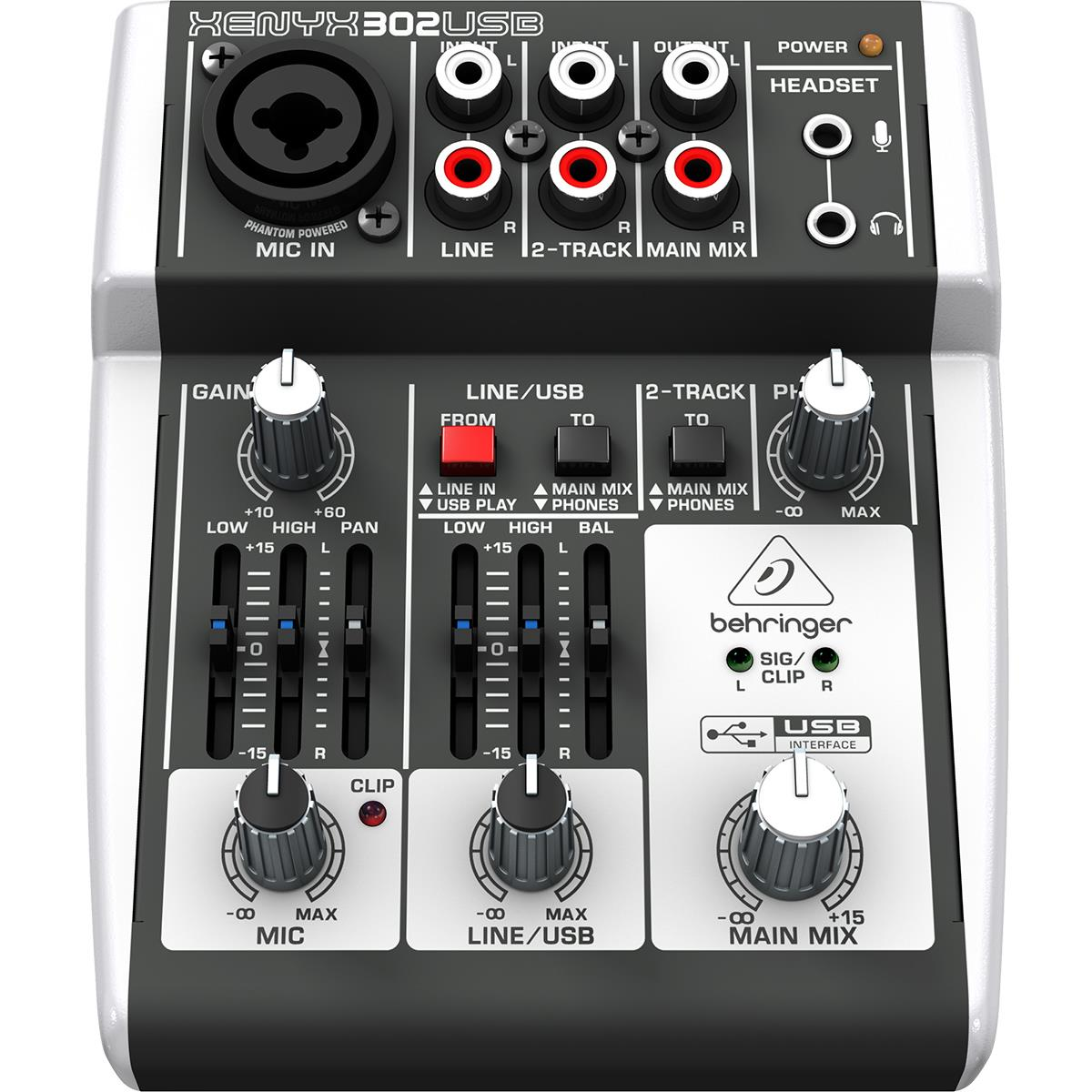 Consola Behringer 302usb Xenyx De Mezcla 100v/240v