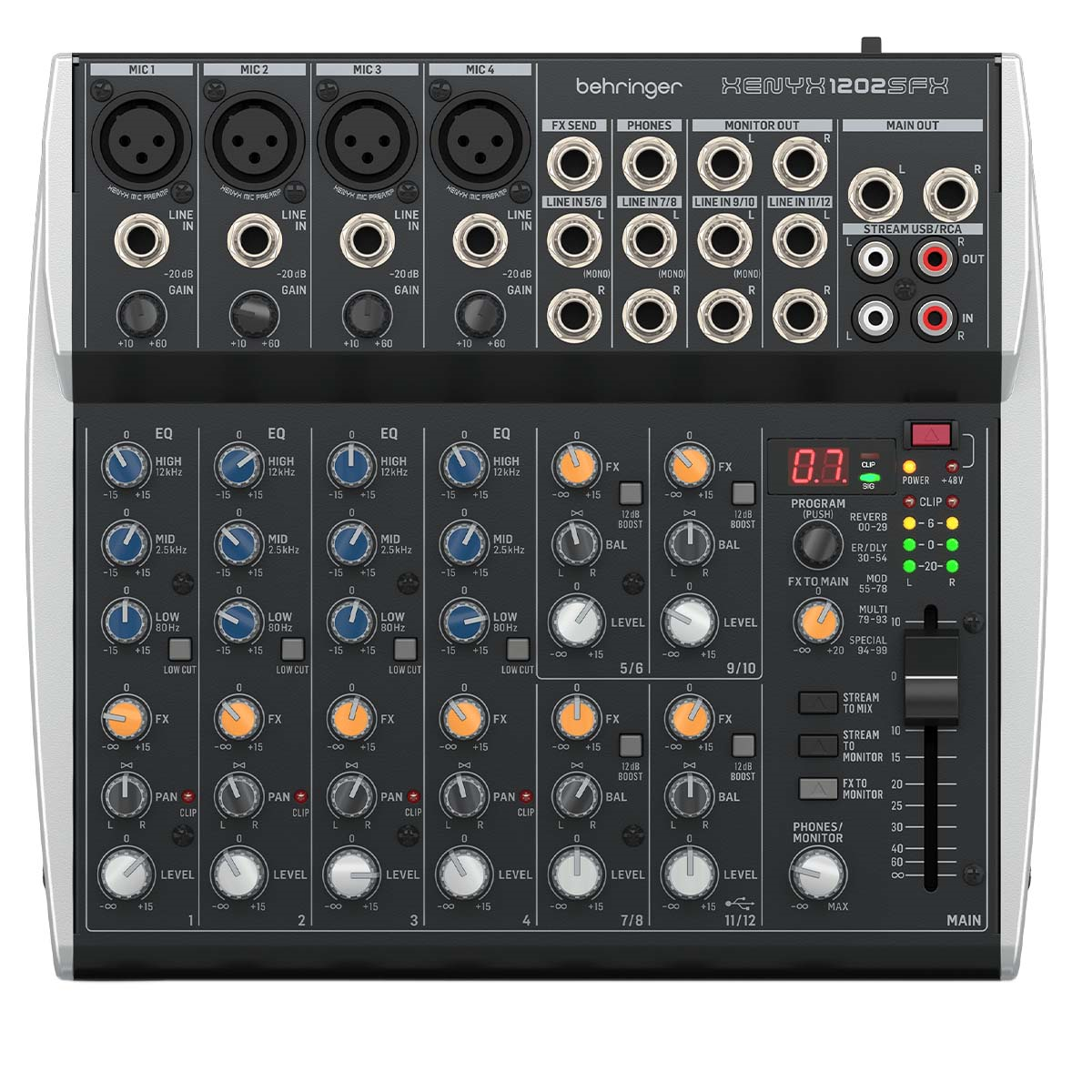 Behringer Xenyx 1202sfx Mezcladora 12 Canales Efectos Y Usb
