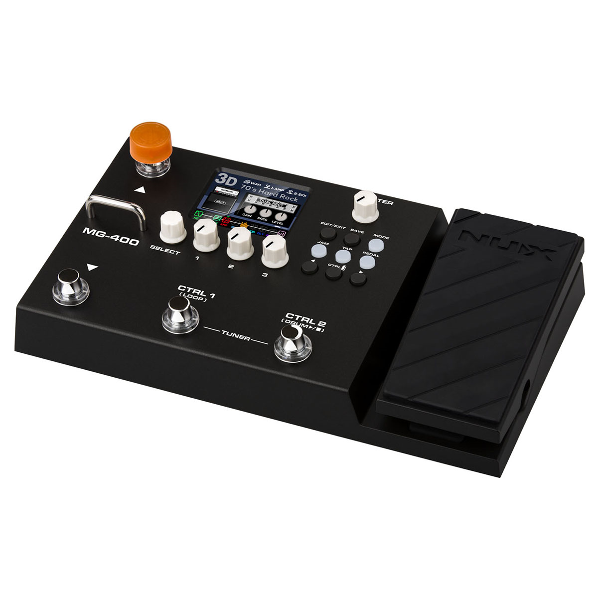 Pedalera Procesador Multiefectos Nux Mg-400 para Guitarra Bajo