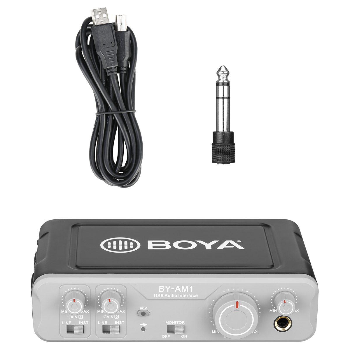 Boya By-am1 Interface De Audio Grabación 2 Canales Usb