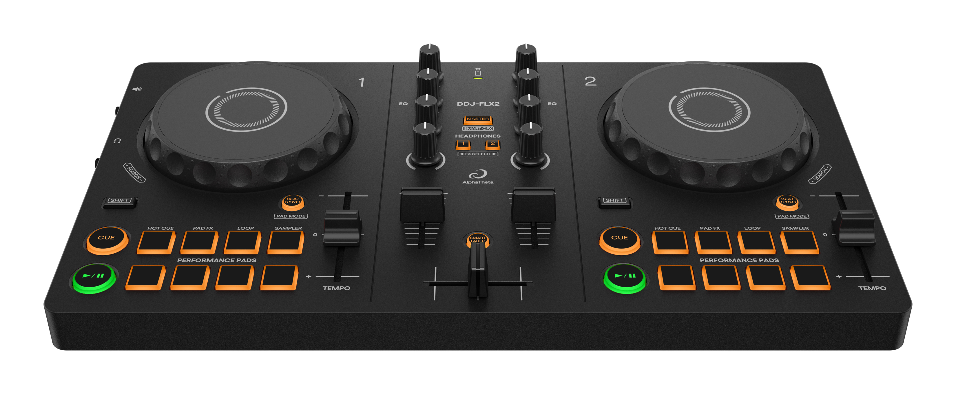 Foto 2 pulgar | Controlador Dj Alphatheta Ddj-flx2 De Dos Canales Color Negro