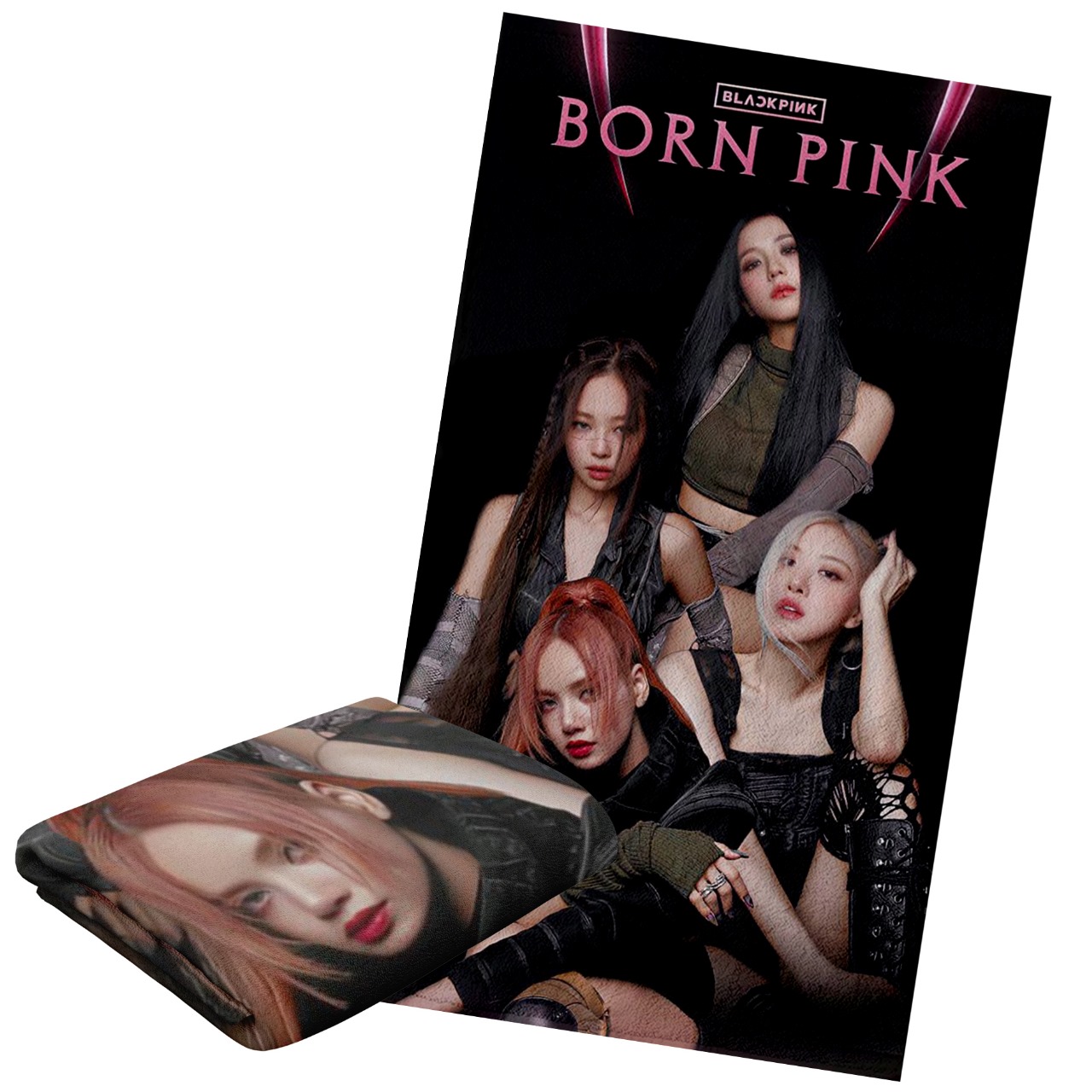 Foto 7 | Toalla de Baño NubiSuave Kpop Black Pink Diseño Born Pink Microfibra Ligera