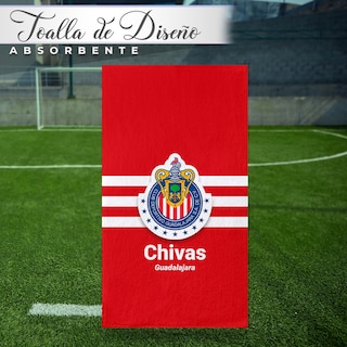 Foto 4 | Toalla de Baño Club Chivas Rayadas Guadalajara Microfibra NubiSuave