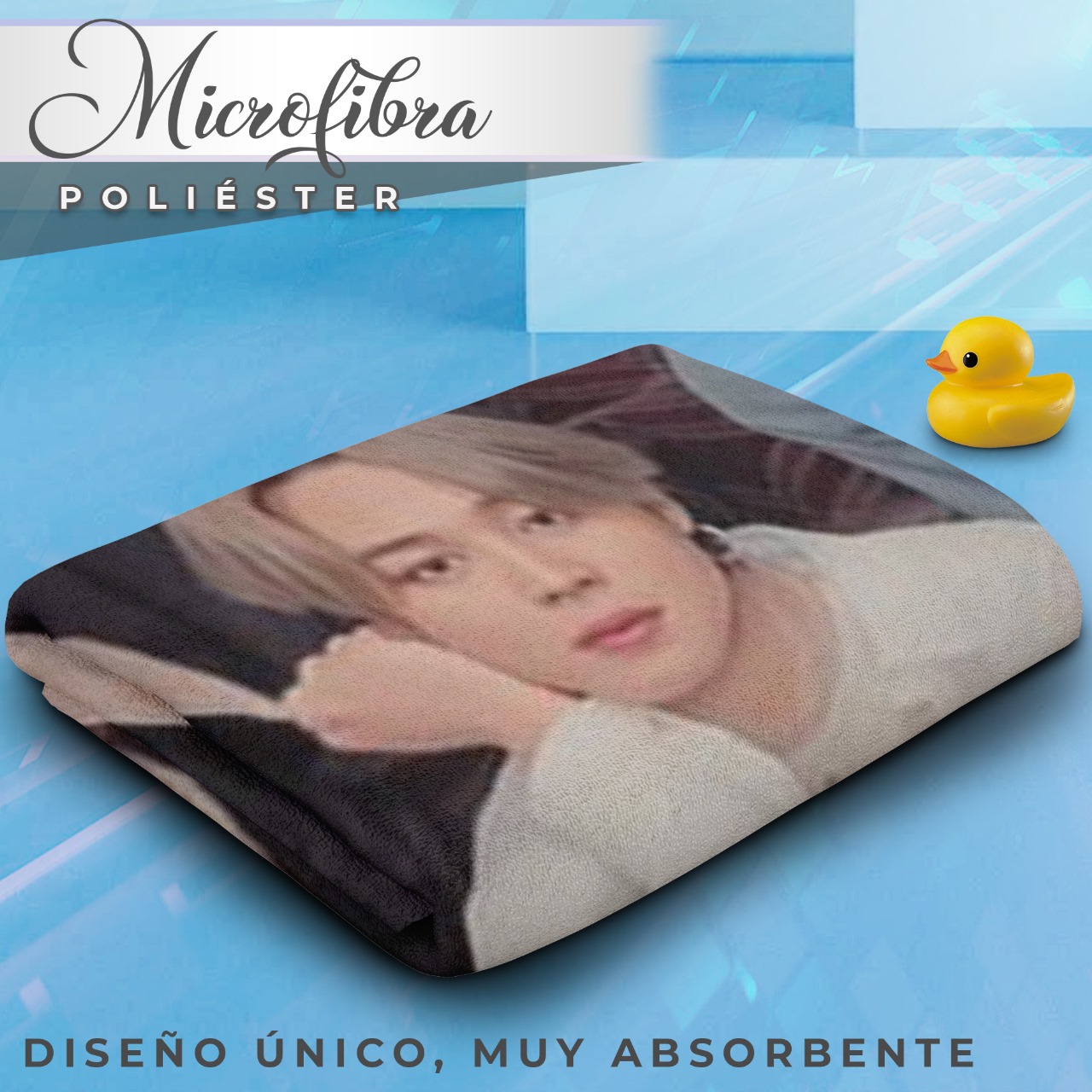 Foto 4 pulgar | Toalla de Baño Bts Diseño Butter Army Kpop Microfibra Poliéster NubiSuave