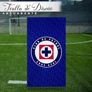 Foto 4 | Toalla de Baño Equipo de Fútbol Maquina Celeste Microfibra NubiSuave para Niño