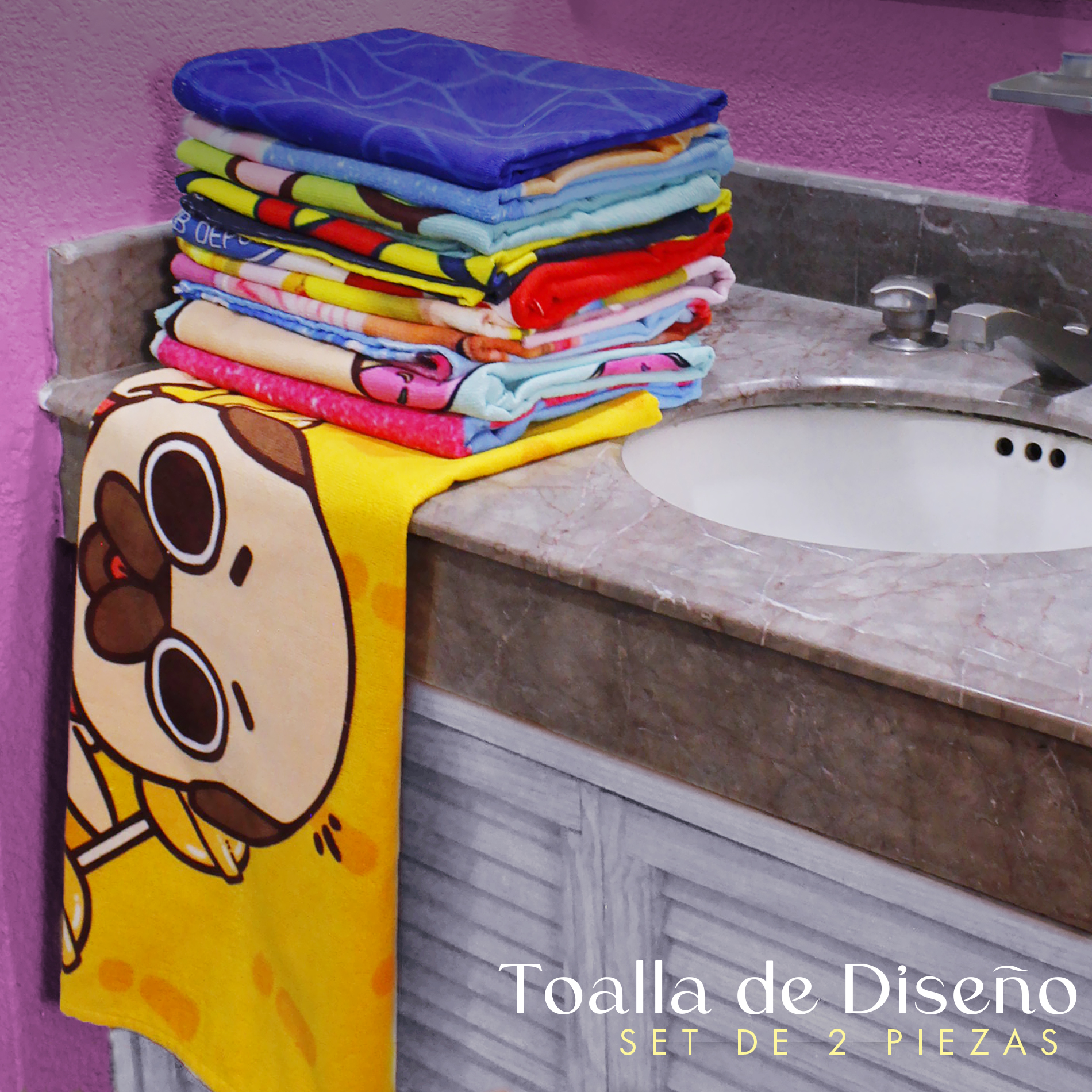 Foto 7 | Toalla de Baño NubiSuave Super Mario Bros 2 Piezas