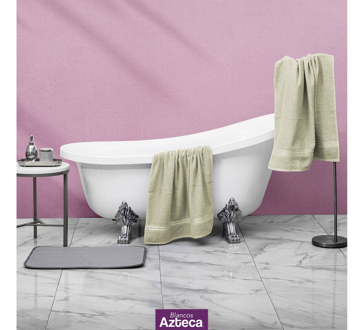 Foto 3 pulgar | Toalla de Baño Completo 100% Algodón 130 X 70 Cm 1 Pieza Beige