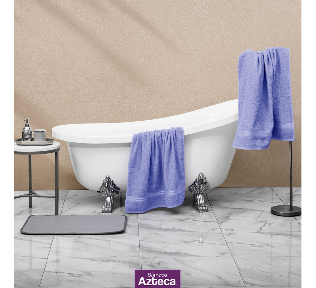 Foto 3 pulgar | Toalla de Baño Completo 100% Algodón 130 X 70 Cm 1 Pieza Azul Claro