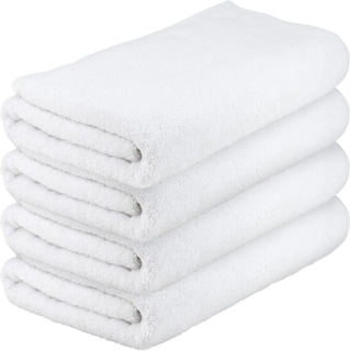 Foto 1 | Gila Toalla De Baño Extragrande De Algodón Linea Essentials I Paquete De 4 Toallas Blancas Para Cuerpo