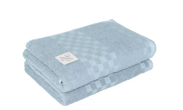 Toallas de Baño SelectShop Azul de Algodón Absorbente 2 Piezas $861