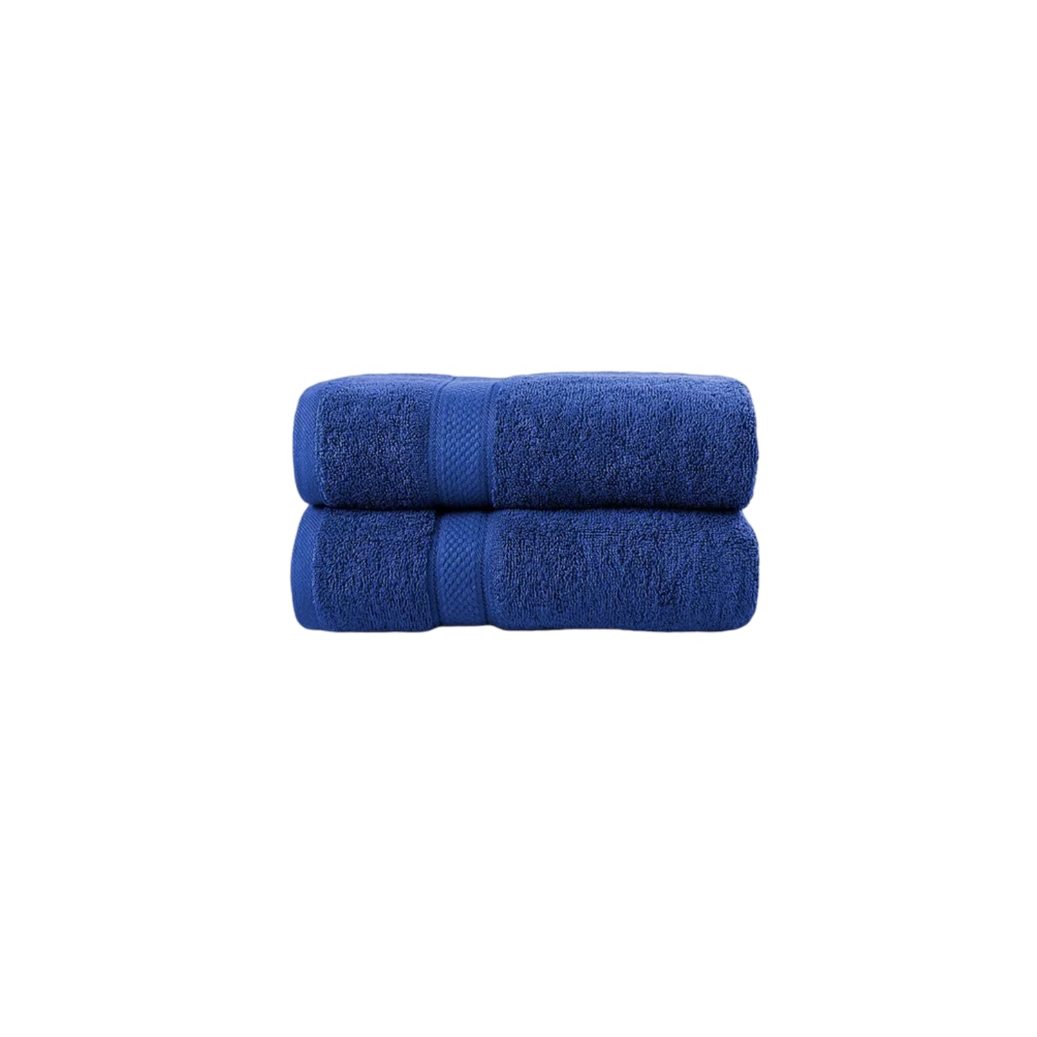 Juego de 2 Toallas de Baño 140 cm x 70 cm 100% Algodón Azul Oscuro $1,119