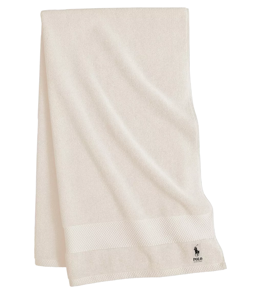 Toalla de Baño Polo Club Beige 100% Algodón Absorbente y Suave