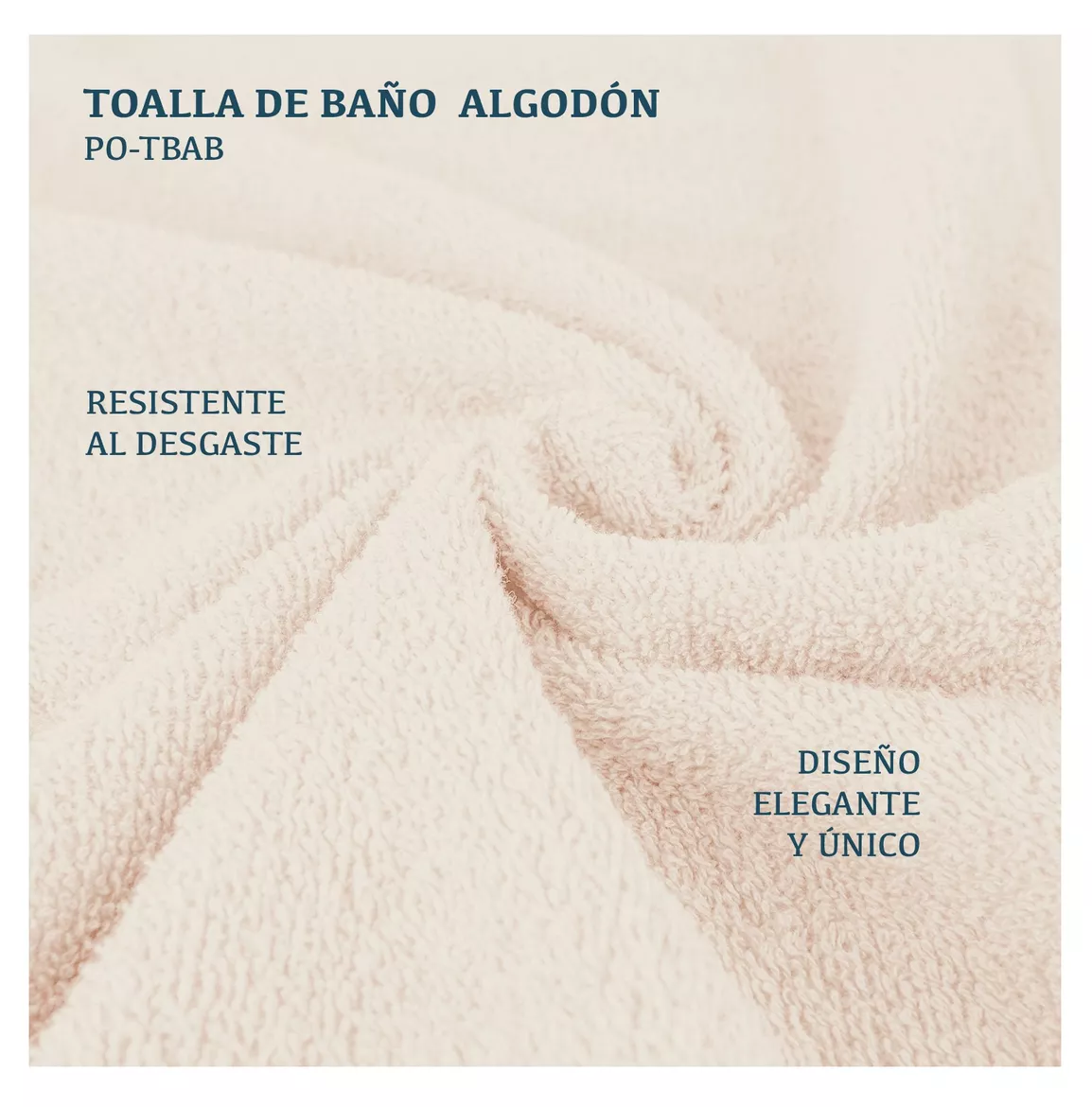 Foto 3 | Toalla de Baño Polo Club Beige 100% Algodón Absorbente y Suave