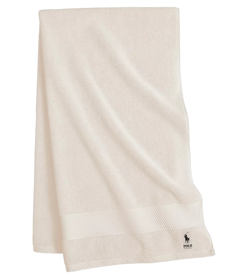 Toalla De Baño Grande Completo Polo Club de Algodón Absorbente Suave Beige $549