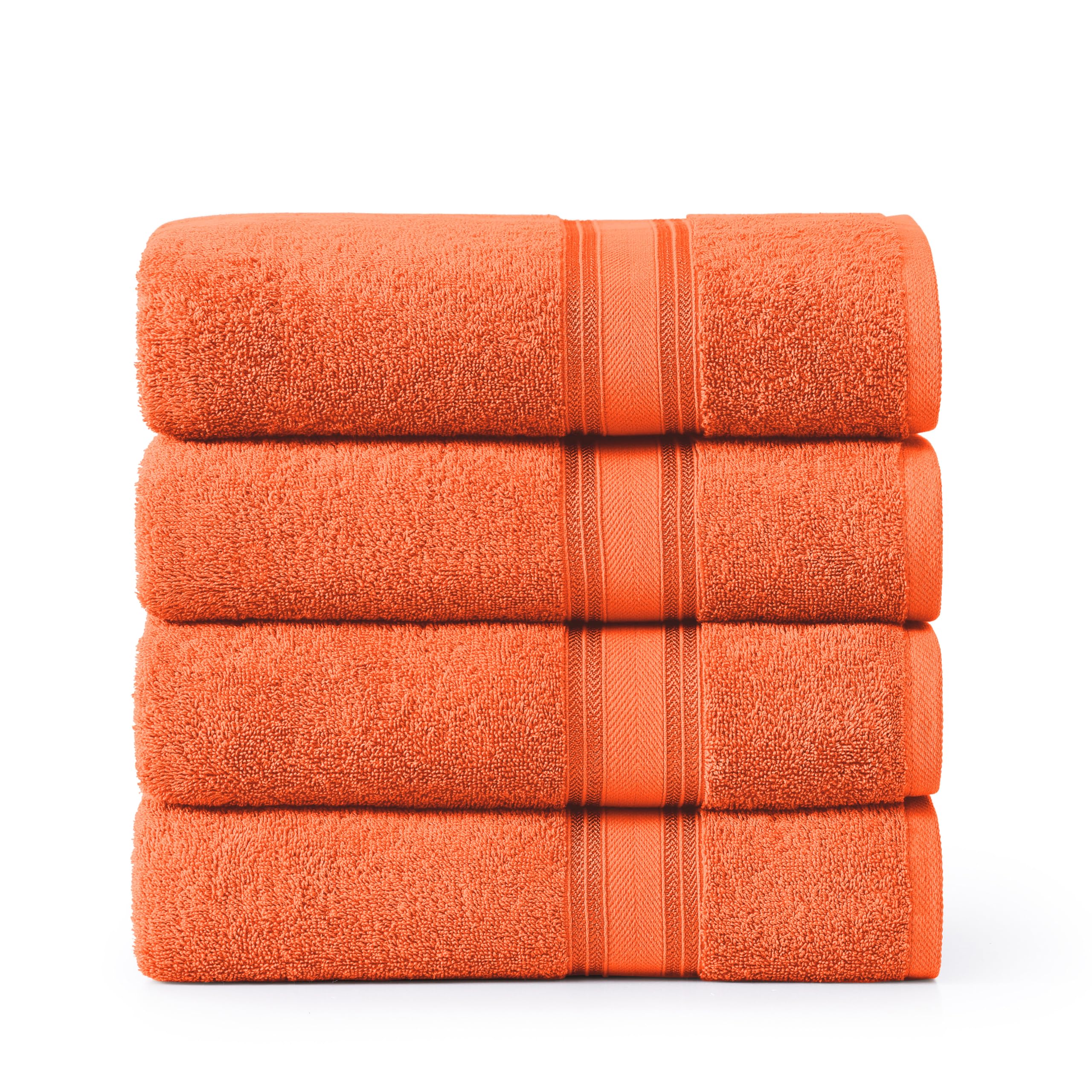 Juego De Toallas De Baño Lane Linen Luxury Tiger Lily 100% Algodón X4 - Venta Internacional. $927