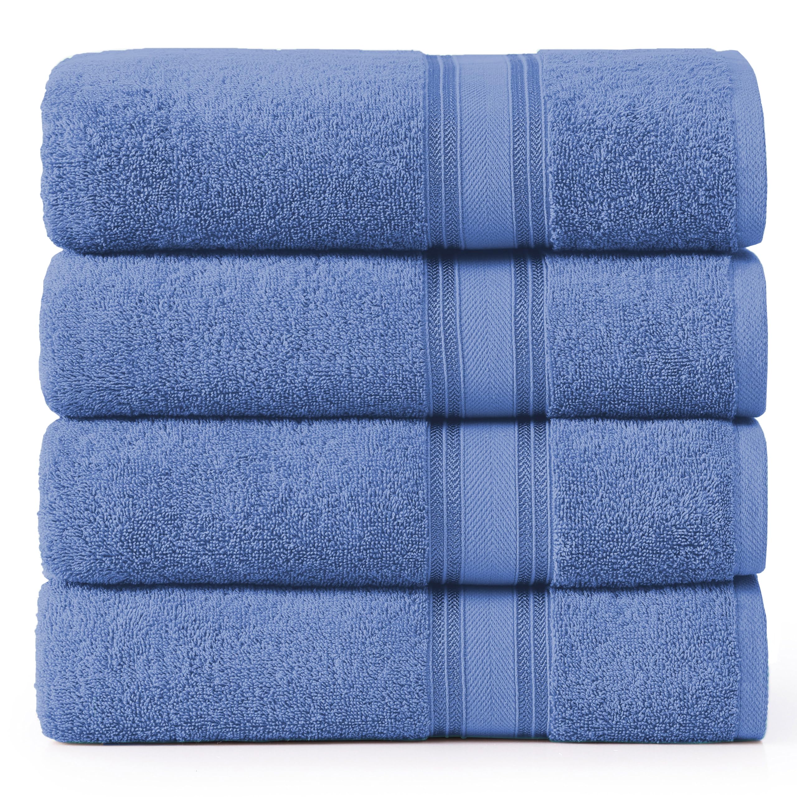 Juego De Toallas De Baño Lane Linen Luxury Cerúlean Blue 100% Algodón - Venta Internacional.