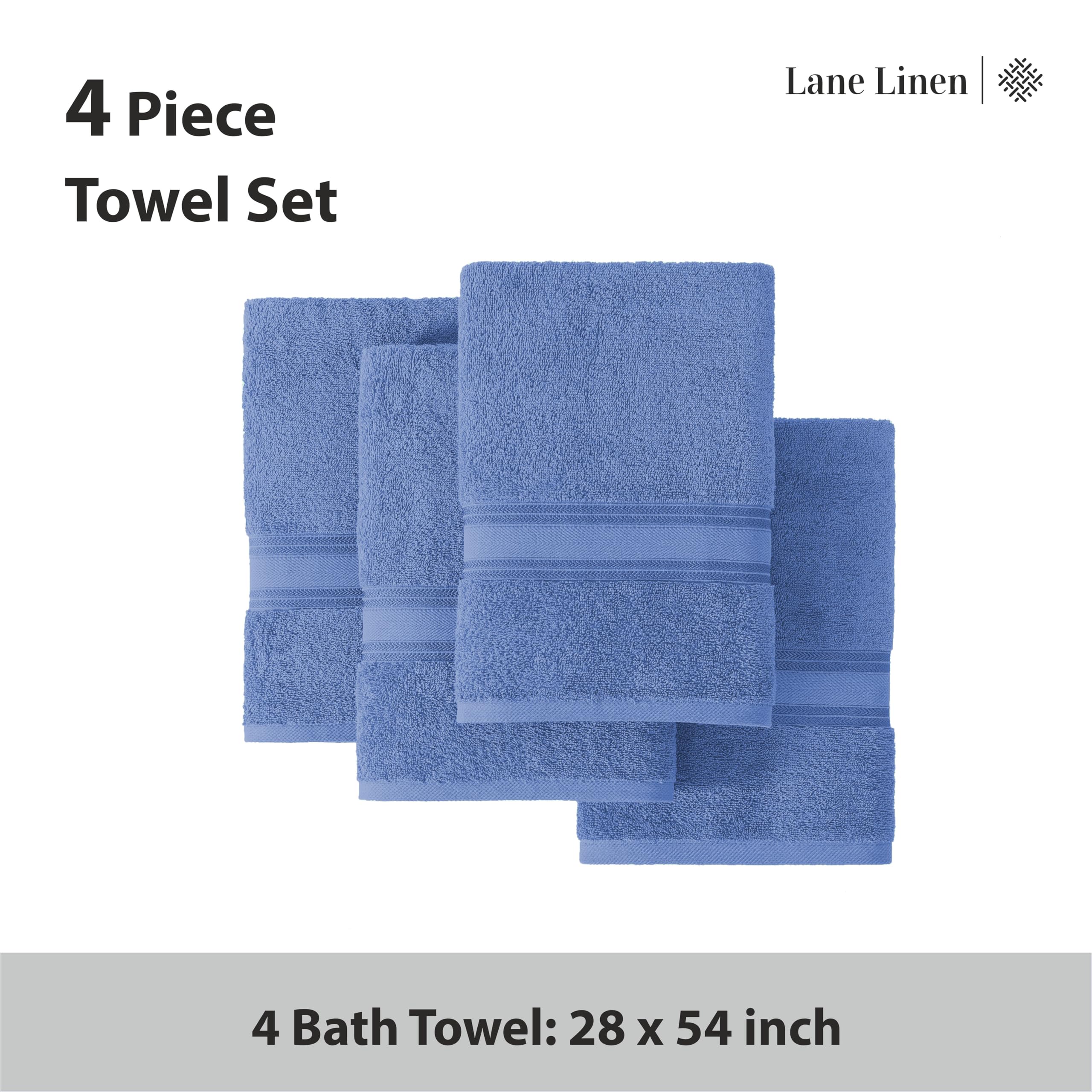 Foto 5 pulgar | Juego De Toallas De Baño Lane Linen Luxury Cerúlean Blue 100% Algodón - Venta Internacional.