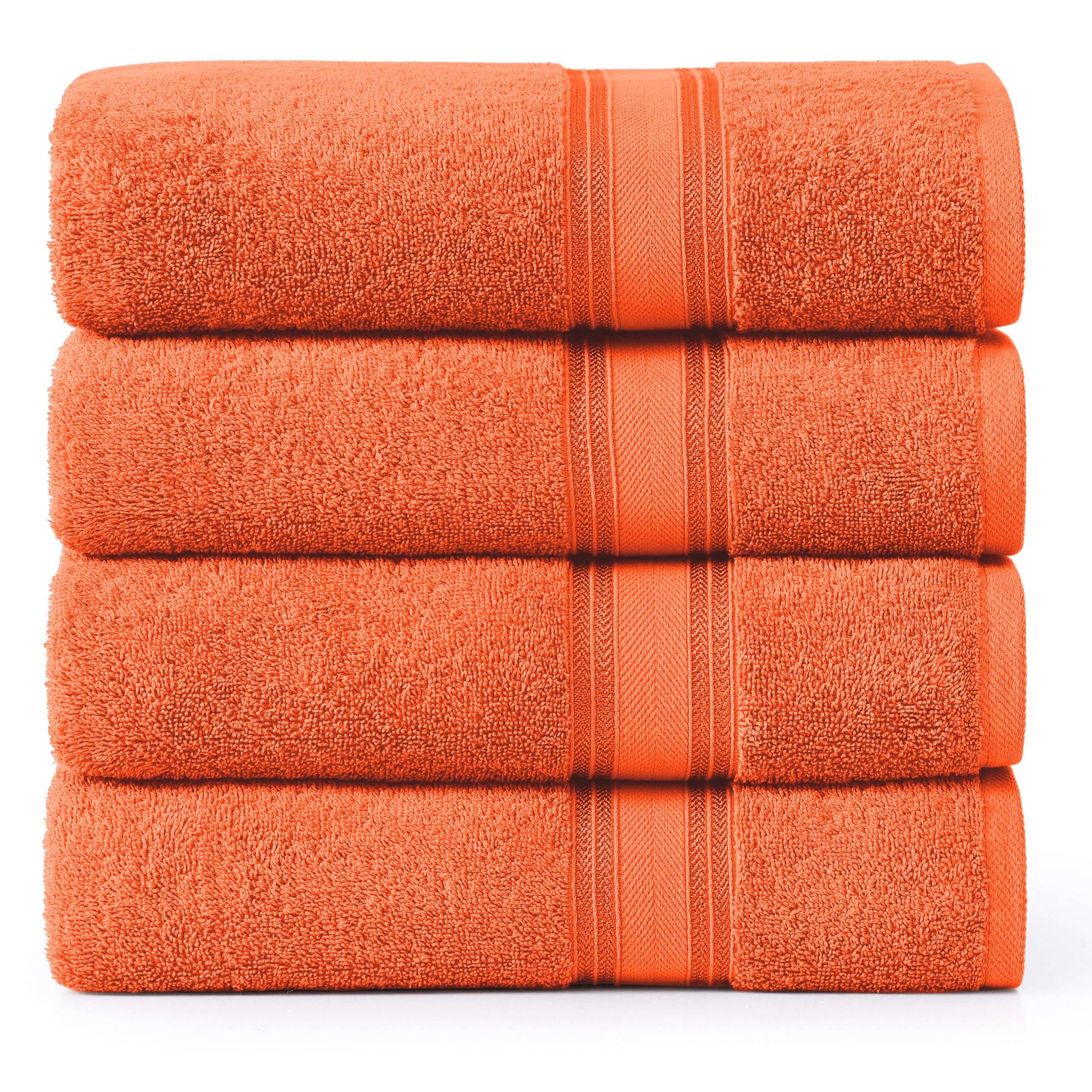 Toallas De Baño Lane Linen Extra Grandes Zero Twist, 100% Algodón, 4 Unidades - Venta Internacional. $1,499