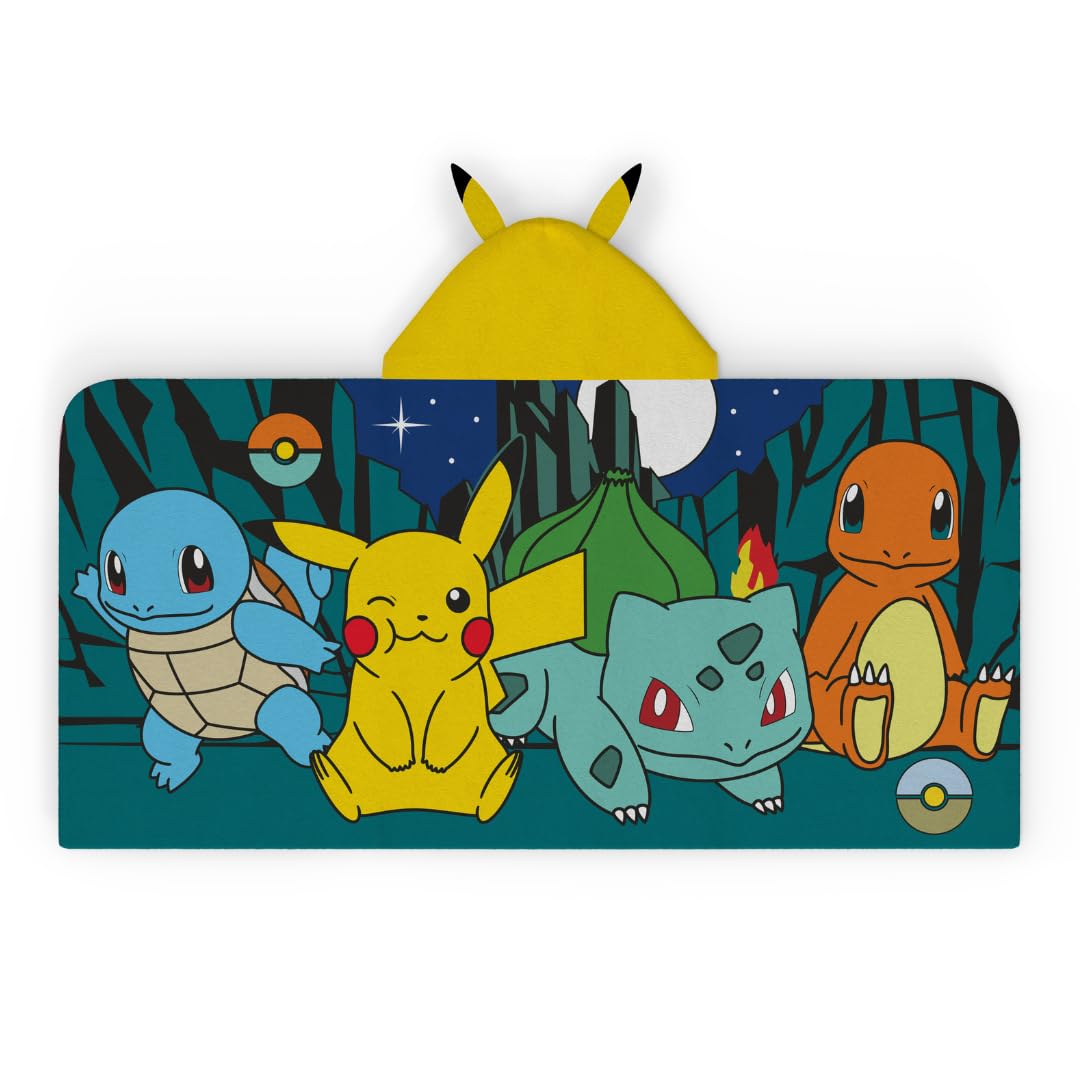 Foto 2 pulgar | Toalla Con Capucha, Algodón Suave Para Niños, Anime Y Pokémon De Franco - Venta Internacional.