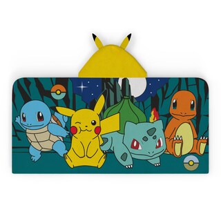 Foto 1 | Toalla Con Capucha, Algodón Suave Para Niños, Anime Y Pokémon De Franco - Venta Internacional.