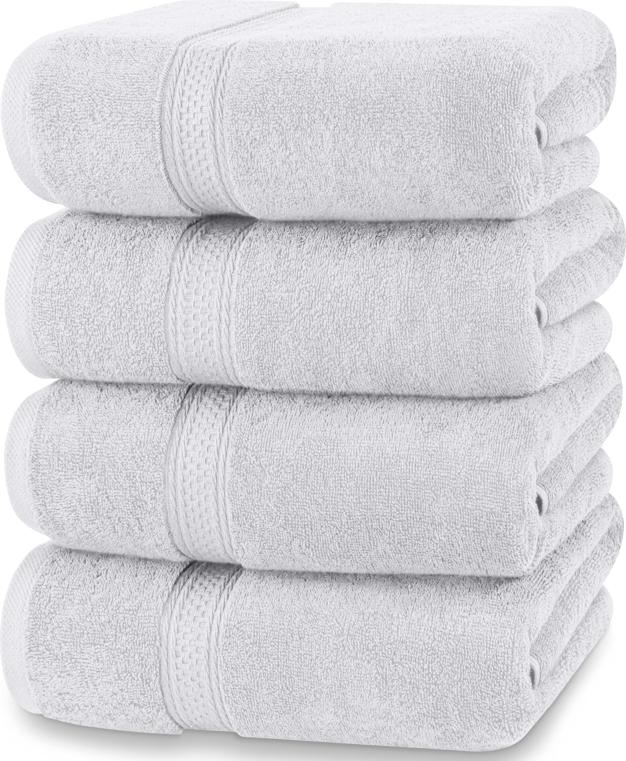 Juego De Toallas De Baño Utopia Towels, Paquete De 4, 100% Algodón, 600 G/m² (70 X 140 Cm) - Venta Internacional. $1,371