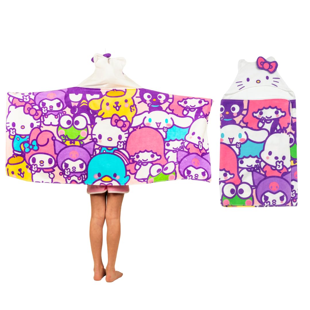 Foto 2 pulgar | Toalla Con Capucha Franco Hello Kitty & Friends Kids 60x120 Cm - Venta Internacional.