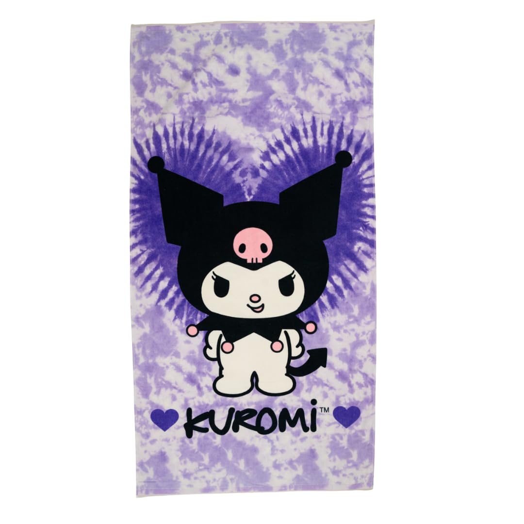 Toalla Franco Collectibles Sanrio Kuromi De Algodón 152 X 76 Cm - Venta Internacional.