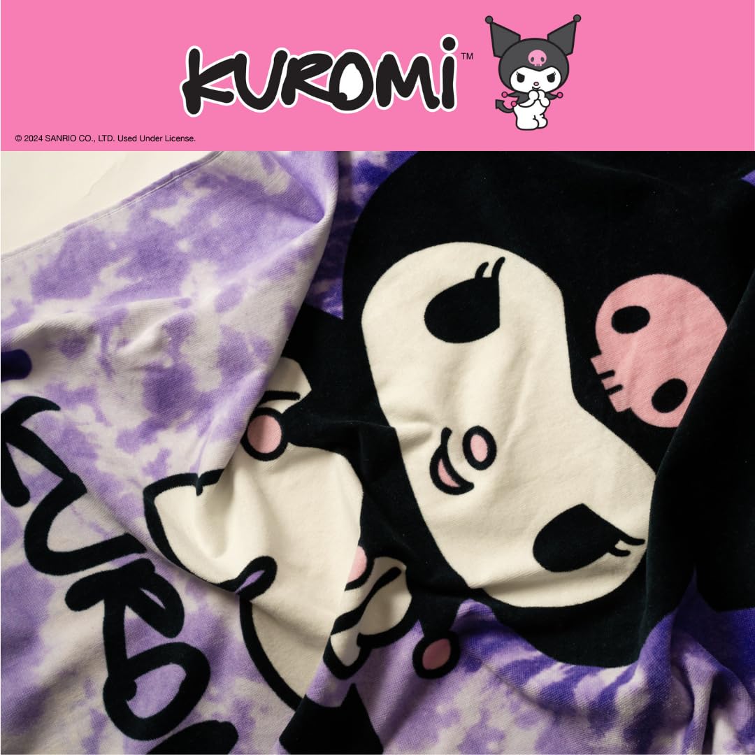 Foto 4 | Toalla Franco Collectibles Sanrio Kuromi De Algodón 152 X 76 Cm - Venta Internacional.