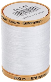 Foto 1 | Hilo Gutermann 25049 De Algodón Natural, 800 M, Blanco Mercerizado - Venta Internacional.
