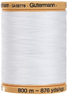Foto 2 | Hilo Gutermann 25049 De Algodón Natural, 800 M, Blanco Mercerizado - Venta Internacional.