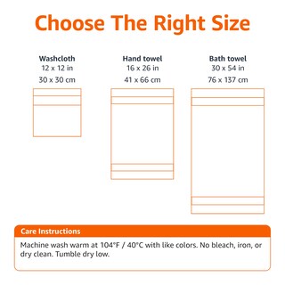 Foto 6 | Toallas de Baño Amazon Basics de Algodón Orgánico 2 Piezas - Venta Internacional