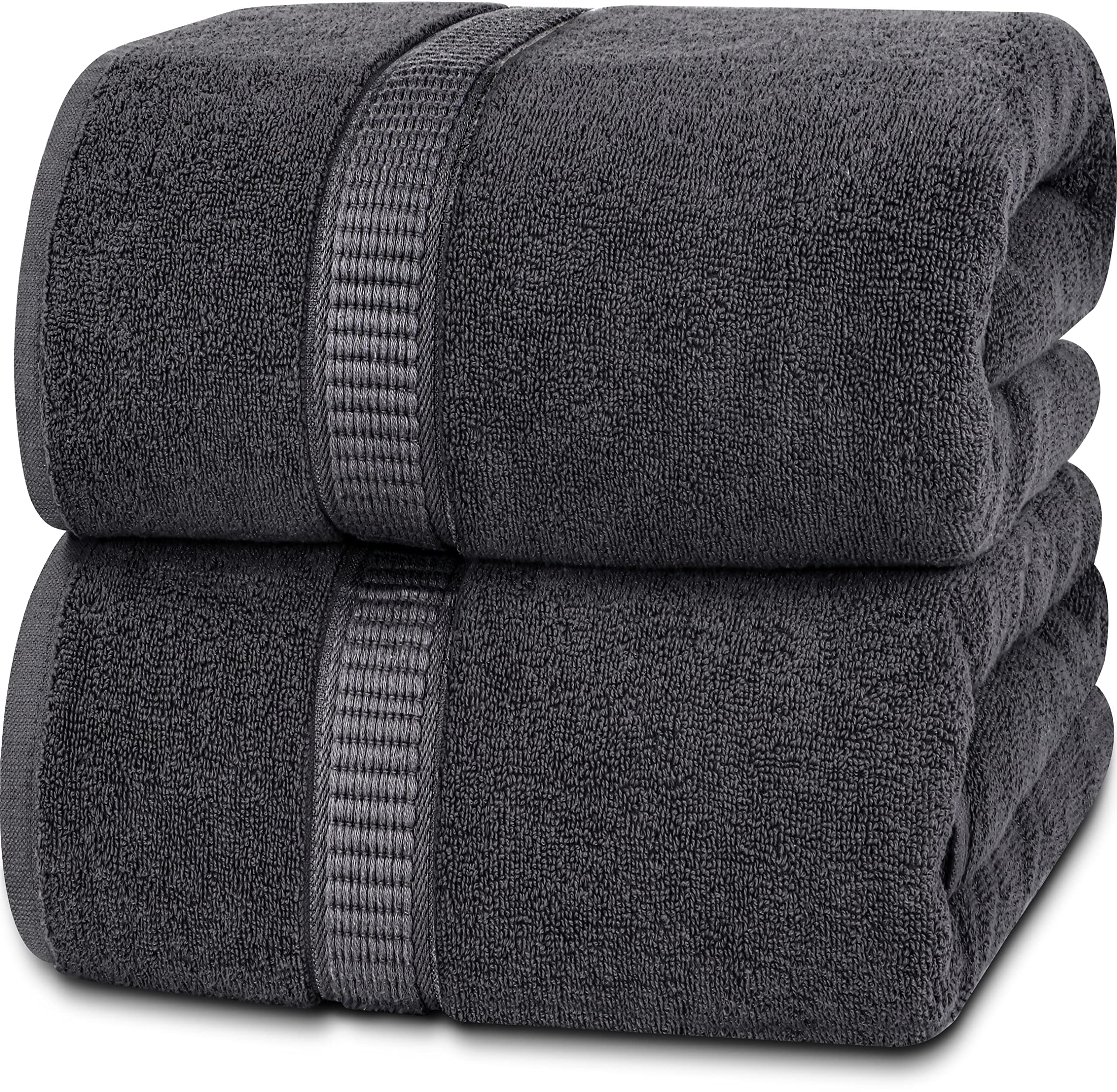 Toalla De Baño Utopia Towels Luxurious Jumbo, 100% Algodón, 600 G/m², Color Gris - Venta Internacional. $978